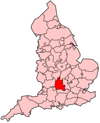 Оксфордшир на карте