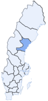 Расположение лена Вестерноррланд в Швеции