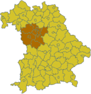 Средняя Франкония на карте