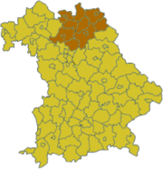 Верхняя Франкония на карте