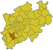 Рейн-Эрфт (район) на карте