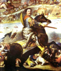 John III Sobieski in battle of Khotyn 1673.PNG