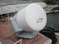 Minsk port bow AK-630 CIWS gun fire control radar.JPG