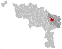 Местоположение Курсель (Бельгия)