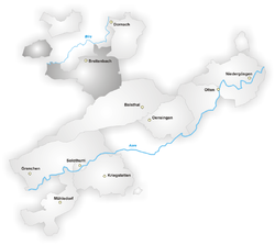 Тирштайн (округ) на карте