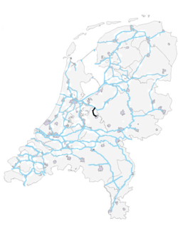 Эм (синяя полоска) в дельте Рейна и Мааса