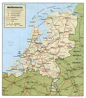 карта: География Нидерландов