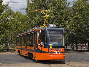 Трамвайный вагон 71-623 в Уфе