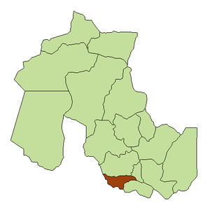 Департамент Сан-Антонио на карте
