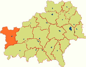 Житковичский район на карте