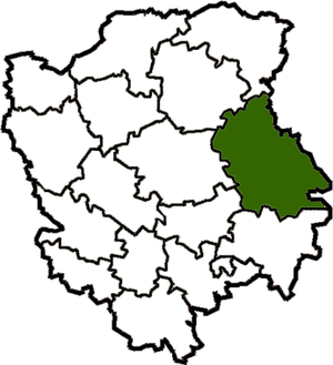 Маневичский район на карте