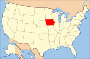Округ Айова, карта
