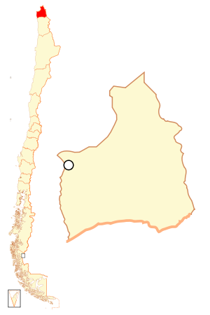 Арика и Паринакота, карта