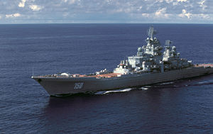 Крейсер «Фрунзе» в 1985 году.