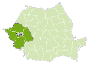 Западный регион развития на карте