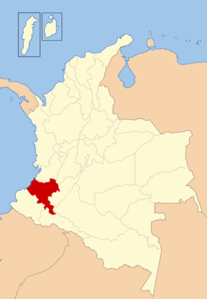Каука, карта
