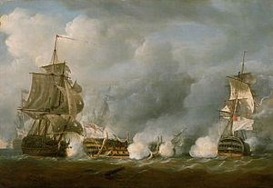 HMS Defence (в центре) при Первом июня