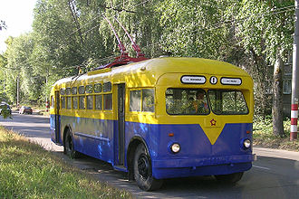 Музейный троллейбус МТБ-82Д в Нижнем Новгороде