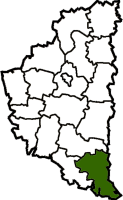 Борщёвский район на карте